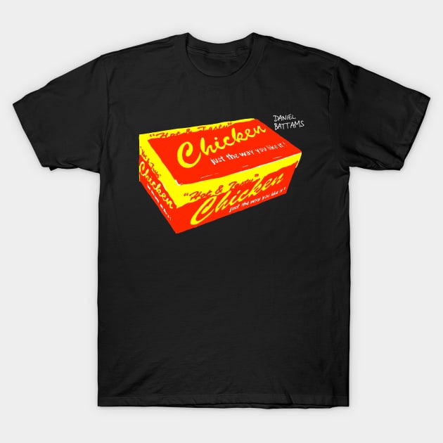 Fried Chicken Box T-Shirt by DanielBattams